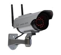 Full Red LED Lights Dummy Cameras Solar Panel Scary CCTV Dog Deters Intruder Away Home Garden Warehouse Monitor Imitation Security Bullying Purpose