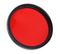 Full Red Lens Filter,Camera Full Red Lens Filter, Red Filter,Camera Filter Full Red Lens Filter Optical Glass for Nikon Camera Lens (49mm)