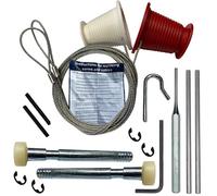 Full Repair Kit Cables & Rollers (Clips) Garage Door Spares Parts to Suit Henderson Pre-Premier Canopy