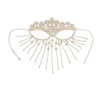 Full Rhinestones Tassels Chain Decoration Face Veil For Women Bridals Wedding Crystal Halloween Christmas Jewelry