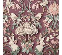 Full Roll Fine Decor Rabbit Butterfly Luxury Woodland Paste The Paper Plum Wallpaper