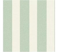 Full Roll - Green Textured-Look Striped Wallpaper 10.05m x 53cm Roll - Washable Peelable Easy to Hang - Contemporary Versatile Modern Kids Bedroom Living Room Sage Panel
