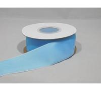 Full Roll Reel 5 metres x 38mm Light Baby Blue Velvet Ribbon 3.8cm