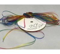 Full Roll Reel x 50 metresDark Organza 3mm Unicorn Double Sided Heat Gradient Print 3 mm 1/8"