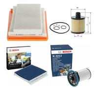 Full Service Kit with Air, Oil, Fuel & Cabin Filters Fits Fiat Tipo 15-20 Bosch