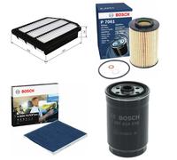 Full Service Kit with Air, Oil, Fuel & Cabin Filters Fits Kia Carens III Bosch