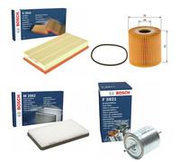 Full Service Kit with Air, Oil, Fuel & Cabin Filters Fits Volvo C70 I 2.0 Bosch