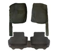 Full Set 5 Seats Full Set Car Floor Mats Accessories For Q7 4M 2006-2015 Floor Mats(Black Blue1,RHD)