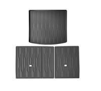 Full Set Car Foot Pads Car Mats Carpet For BYD For Song Pro For Dmi 2025 Full Car Floor Mats Floor Protection Backrest Trunk Mats Cargo Liner LHD Car Waterproof Interior Liner(Black A)