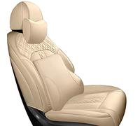 Full Set Car Seat Cover For Bmw F10 E30 G30 E46 E90 F30 Tuning E36 E60 F11 F40 E34 X3 E83 E39 X1 E84 X5 E53 F31 Car Seat Set(Beige,Deluxe b)