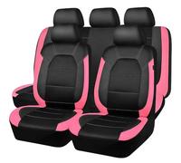 Full Set Car Seat Cover for Dacia Duster (HS HM P1310 2012-2025 2026),Integrated Headrest Protector,Quilted Front & Rear Seat Shield,Breathable Full Coverage Interior Guard,Pink
