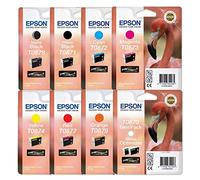 FULL SET Epson inkjet - Comprising Gloss Optimiser Twin Pack T0870 - Photo Black T0871 - Matte Black T0878 - Cyan T0872 - Magenta T0873 - Yellow T0874 - Red T0877 - Orange T0879 - ink cartridge for photo stylus printer R1900 - loose pack