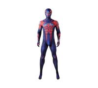 (Full set (including mask), 2XL) Kids Aldult Spider Man Cosplay Costume Party Jumpsuit Spider-man 2099 Fancy Dress