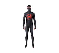 (Full set (including mask), L) Kids Aldult Spider Man Miles Morales Cosplay Costume Party Jumpsuit Spider-man: Across The Spider-verse Fancy Dress