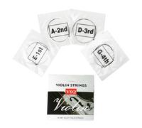 Full Set Plated Ball End Chromium Wound Musical Instrument Part Violin Strings Replacement with Steel Core and Not Easy to Break
