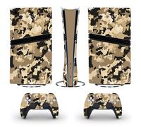 Full Set Sticker Decal Skin For PS5 Pro Console Digital Edition, Whole Body Camouflage Skin Decal Cover Sticker Host Center Decals Game Console Accessories (YSPFPROD0031)