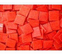 Full Sheet of 225 Red 20mm Vitreous Mosaic Tiles