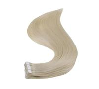 Full Shine Tape In Human Hair Extensions 20pcs Adhesive Skin Weft Pure Solid Color Glue On Woman Machine Made Easy To Use(20 INCHES,60)