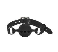Full Silicone Breathable Ball Gag,Bondage Open Mouth Gags,Adult Sex Toys for Couple Adult Game Black L