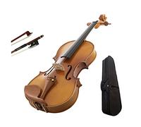 Full Size 4/4 3/4 1/2 Solid Wood Student Violin Fiddle For Starter Kit With Fittings Violin (Color : 1-2)