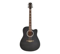 Full Size Acoustic Guitar 41" Cutaway Design in Matt Black Finish by Sotendo