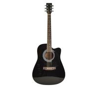 Full Size Acoustic Guitar 41" Cutaway Design with Gloss Black Finish by Sotendo