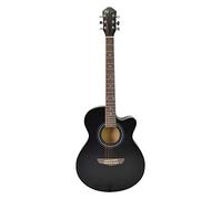 Full Size Acoustic Guitar Cutaway Design, Steel Strings-Matt Black