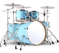 Full Size Adult Drum Set, Professional Percussion Instrument with Bold Alloy Bracket for Beginner Stage Performances