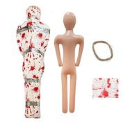 Full Size Body Mannequin - Dead Body Halloween Prop | Realistic Dead Halloween Decor | Inflatable Corpse | Life-Size Bloody Realistic Horror Ornaments for Fence Party Crime Scene Setup