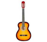 Full Size Classical Guitar 39 Inch 4/4 - Basswood Acoustic Guitar with Okoume Neck, Low Action, Complete Bundle with Gig Bag Tuner Capo Picks, for Adult Beginner Professional Student