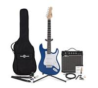 Full Size Electric Guitar Kit LA by Gear4music 15W Complete Pack Blue