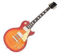 Full Size Electric Guitar Single Cutaway Solid Mahogany Body Rosewood Fretboard Sunburst