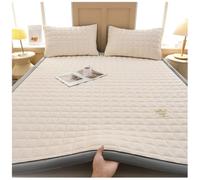 Full Size Floor Mattress Futon Sleeping Pad,Roll Up Mattress Sleeping Tatami Mat Floor Lounger Guest Bed,Portable and folding Camping Bedspread Coverlet,Quilted Bedding Sets,Beige,90x200cm/35x79in