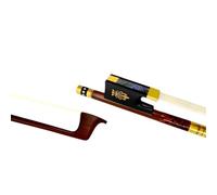 Full Size For Violin Bow 1Pcs Top Best Brazilwood 4/4 Fiddle Bow Natural Siberia White Horsehair Horsetail Brass Parts