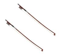 Full Size For Violin Bow 2 Pcs Violin Bow Instrument Part Replacement Musical Accessories Wood Made Red Sandalwood Professional Stude