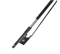 Full Size For Violin Bow 4/4 3/4 1/2 1/4 Carbon Fiber Natural Black Horse Hair Ebony Wood Professional Player Beginner Violin Bow (Color : 4/4)