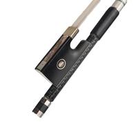 Full Size For Violin Bow 4/4 Full Size Violin Bow Silver Silk Braided Carbon Fiber Stick W/Ebony White Horsehair