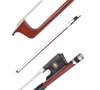 Full Size For Violin Bow 4/4 Violin Bow Carbon Fiber Bow Pernambuco Veneer Bow Ebony Inlay Mongolia Horsehair Well Balanced
