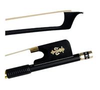 Full Size For Violin Bow Black Carbon Fiber Violin Bow Round Bow Horse Hair Grade Exam Performance Professional 4/4-1/8 (Color : 1/4)