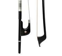 Full Size For Violin Bow Upright Double Bass Bow 1/4 Size German Natural Horsehair 70 Cm Carbon Fiber Stick Ebony Warm Tone Contrabass Bow