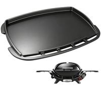 Full Size Griddle Insert for Weber Q 2800N+ Gas Grill, Cast-Iron Griddle Plate for Weber Q Griddle, Heavy-Duty Non-Stick Flat Top Cooking Surface for Breakfast, 3400248, Even Heating