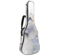 Full Size Guitar Bag, 40 41 42 inch Guitar Case Carry Bag for Electric Bass Classical Guitar, Beautiful Cat Watercolor