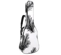 Full Size Guitar Bag, 40 41 42 inch Guitar Case Carry Bag for Electric Bass Classical Guitar, Christmas Pine Outline Seamless Pattern