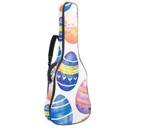Full Size Guitar Bag, 40 41 42 inch Guitar Case Carry Bag for Electric Bass Classical Guitar, Colorful Bright Textured Easter Eggs
