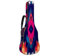 Full Size Guitar Bag, 40 41 42 inch Guitar Case Carry Bag for Electric Bass Classical Guitar, Ethnic Boho Colors Abstract Art Pattern