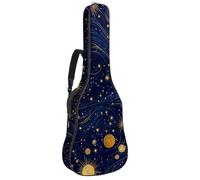 Full Size Guitar Bag, 40 41 42 inch Guitar Case Carry Bag for Electric Bass Classical Guitar, Magic Galaxy Stars Constellation