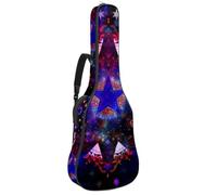 Full Size Guitar Bag, Waterproof Guitar Cover Carry Case for Acoustic Classical Electric Guitars, Aesthetic USA Five-Pointed Star Seamless