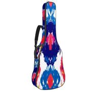 Full Size Guitar Bag, Waterproof Guitar Cover Carry Case for Acoustic Classical Electric Guitars, Ethnic Tribal Boho Colors Abstract Background