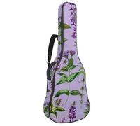 Full Size Guitar Bag, Waterproof Guitar Cover Carry Case for Acoustic Classical Electric Guitars, Floral Herbs and Spices