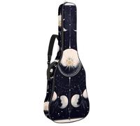 Full Size Guitar Bag, Waterproof Guitar Cover Carry Case for Acoustic Classical Electric Guitars, Lunar Phases and Moon in Space Astrology